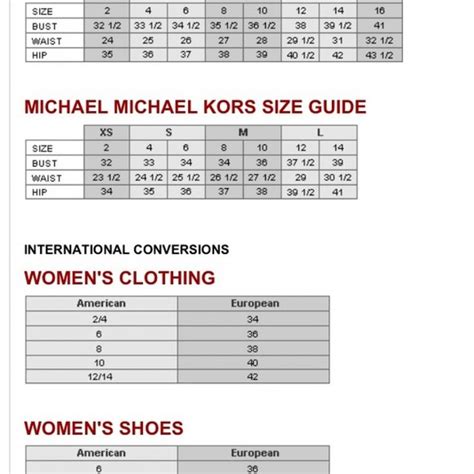 michael kors shoe size.